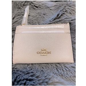 NWT Coach Mini Skinny ID Case in Chalk White